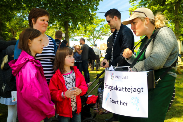 Smagsskattejagt for familier på Folkemødet på Bornholm. Foto: Stagbird